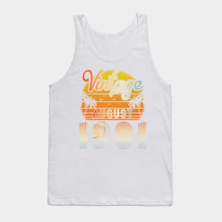 Summer Vintage August 1981 Happy Birthday 39 Years Old To Me Papa Daddy Brother Uncle Son Cousin Tank Top